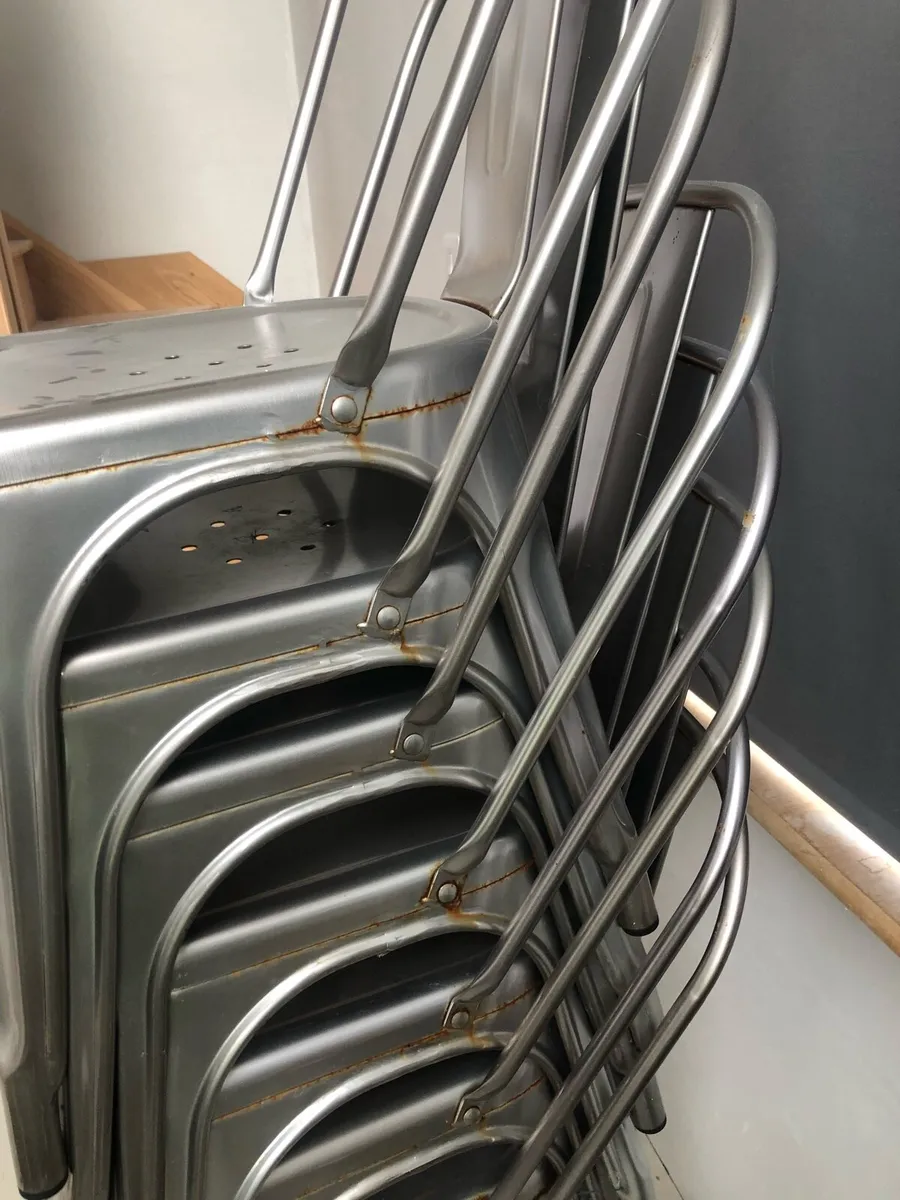 Galvanised Tolix chairs - Image 3