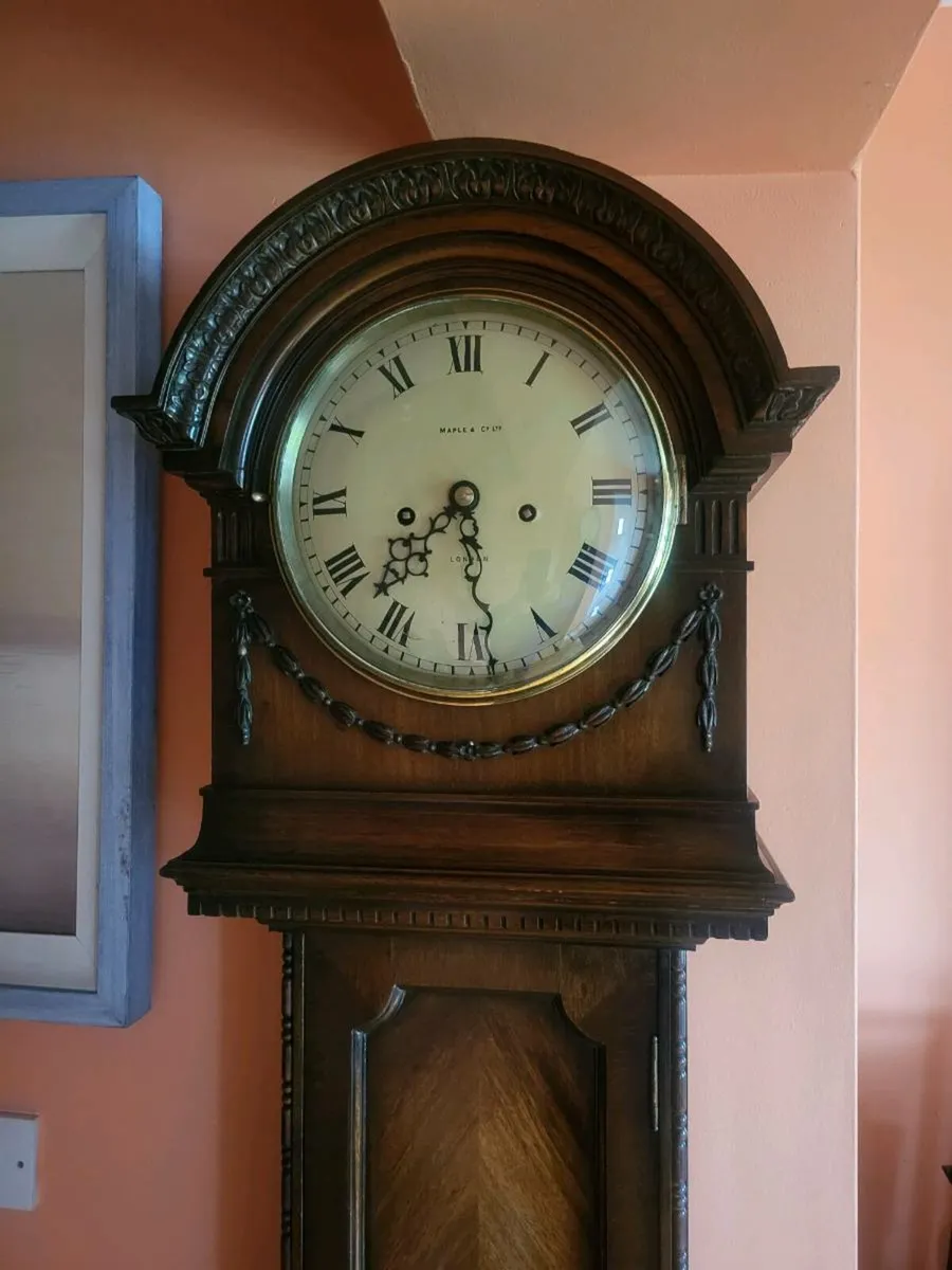 Maple and co longcase clock. - Image 1