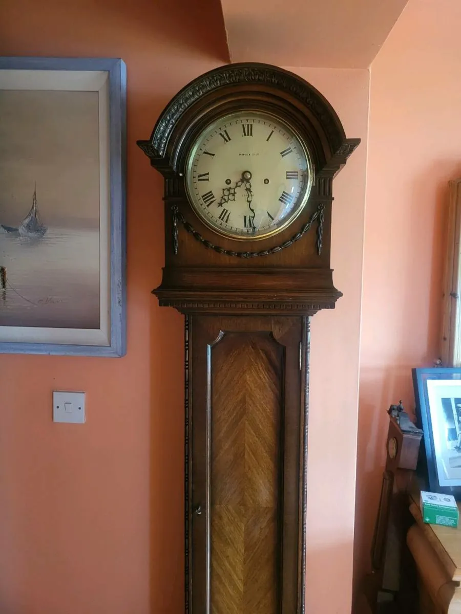 Maple and co longcase clock. - Image 2