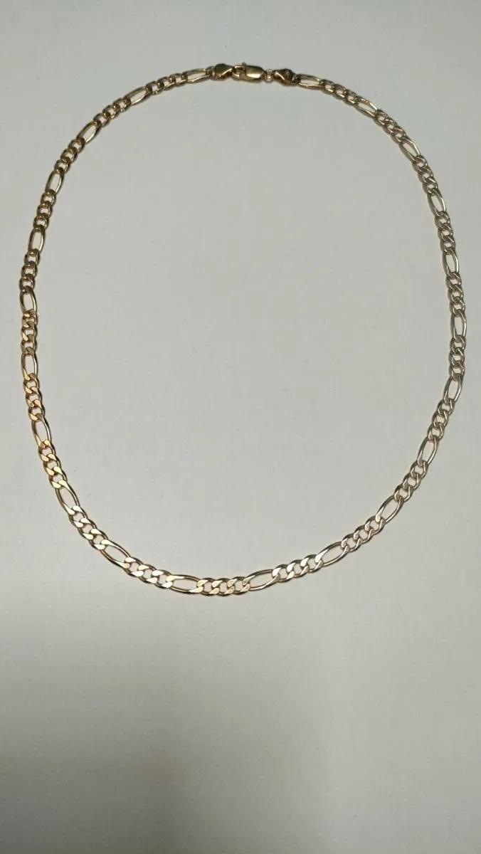 9ct Yellow Gold Curb Chain 18inch 13.33g - Image 1