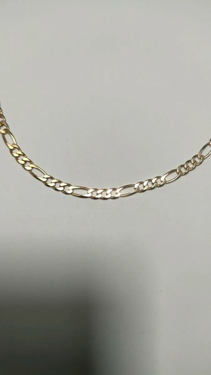 9ct Yellow Gold Curb Chain 18inch 13.33g - Image 3