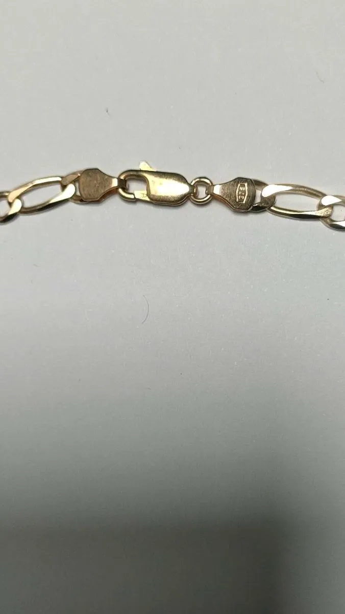 9ct Yellow Gold Curb Chain 18inch 13.33g - Image 4