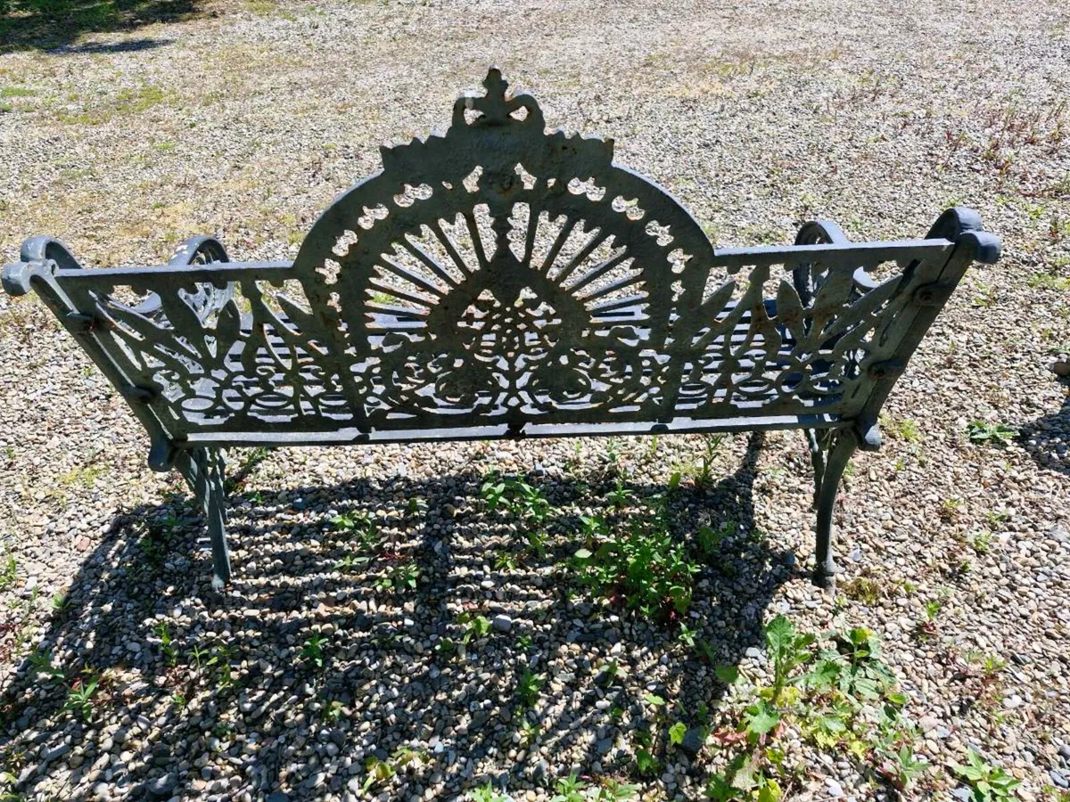 Cast iron garden seats. - Image 3