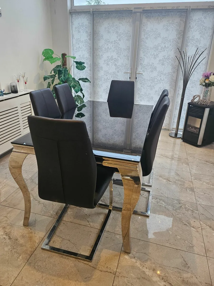 Dining Table and Chairs - Image 1