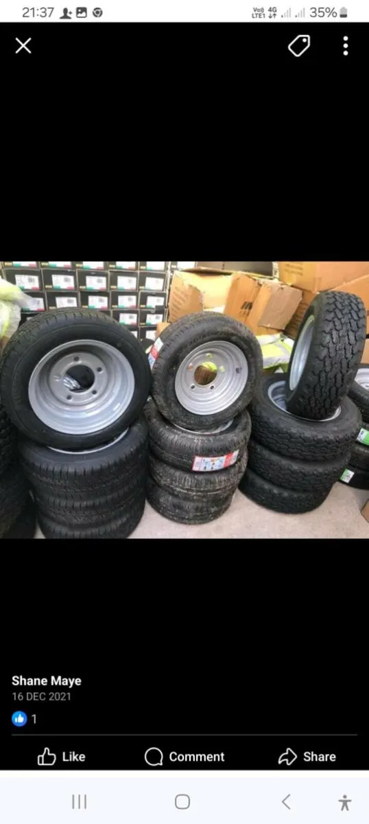 Ivor William trailer wheels - Image 1