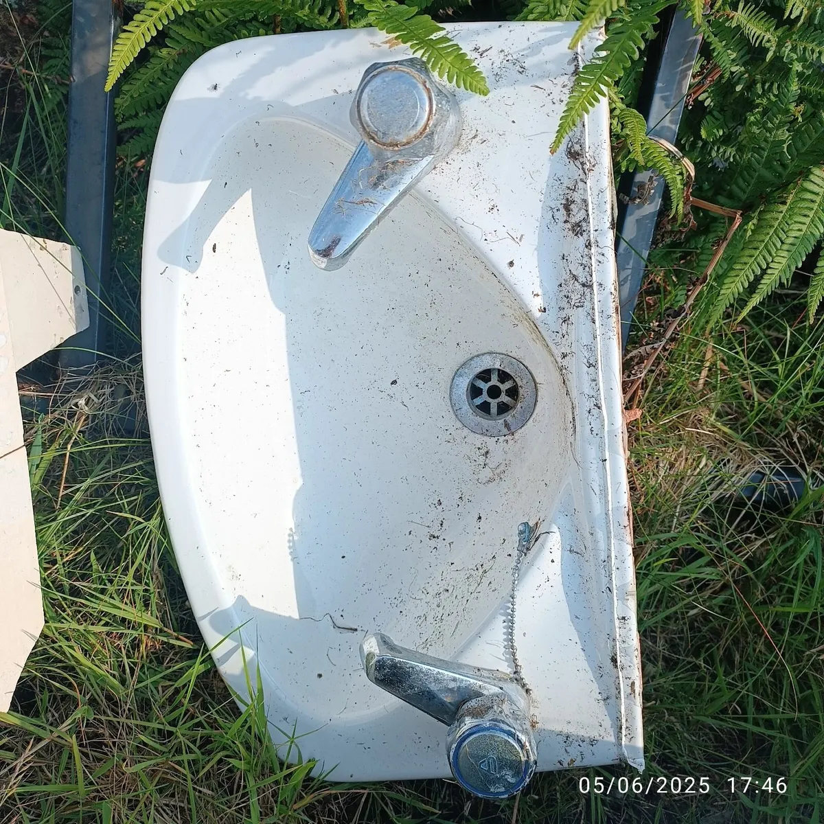 Small white sink