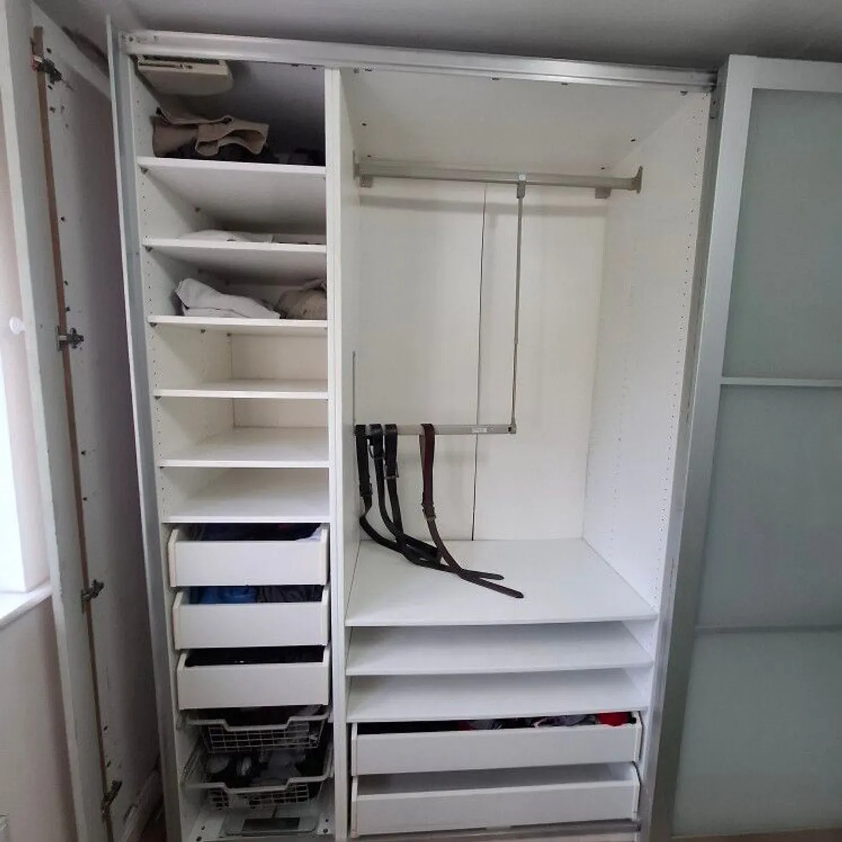 IKEA Pax Wardrobe with Sliding glass panel doors 3 meters - Image 2