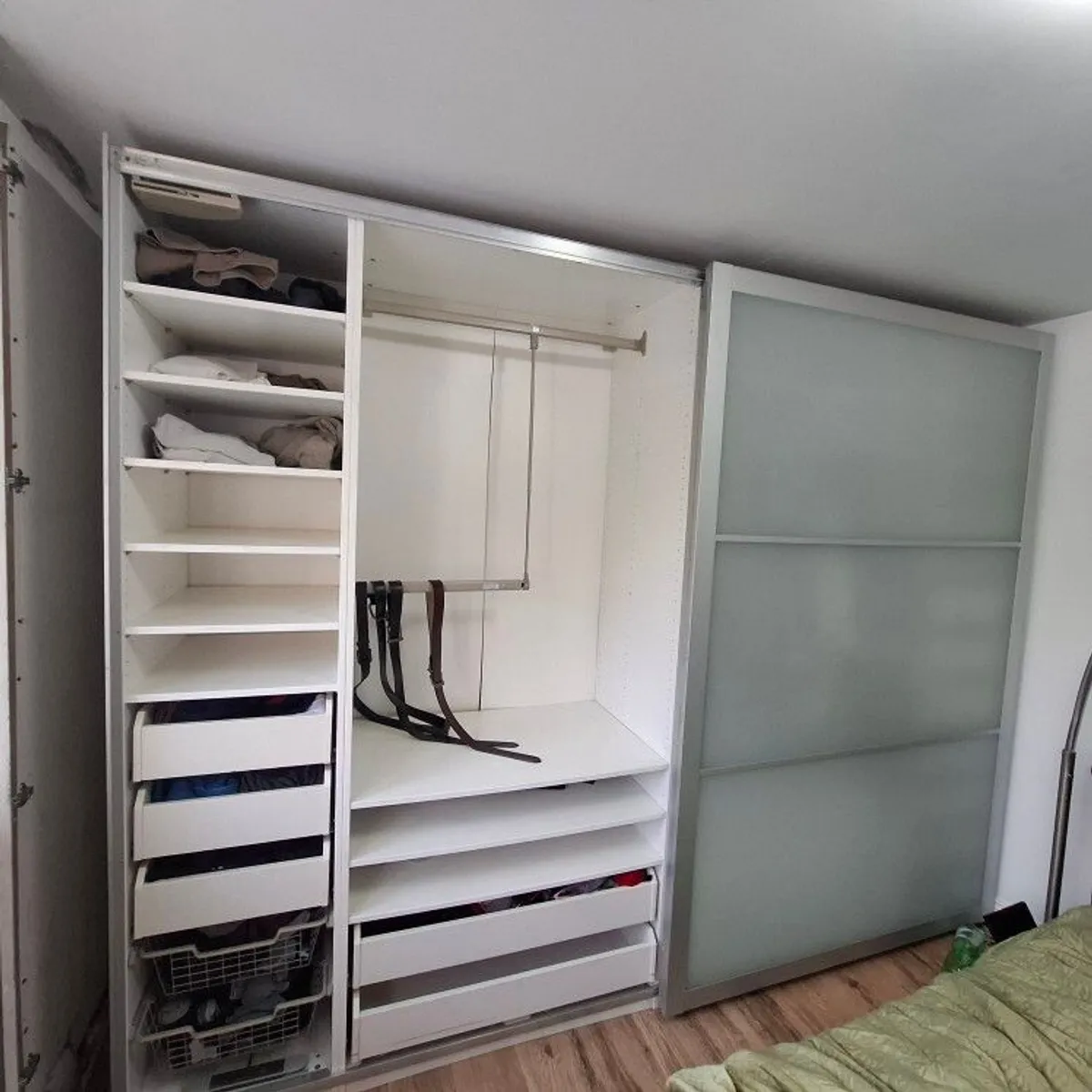 IKEA Pax Wardrobe with Sliding glass panel doors 3 meters - Image 3
