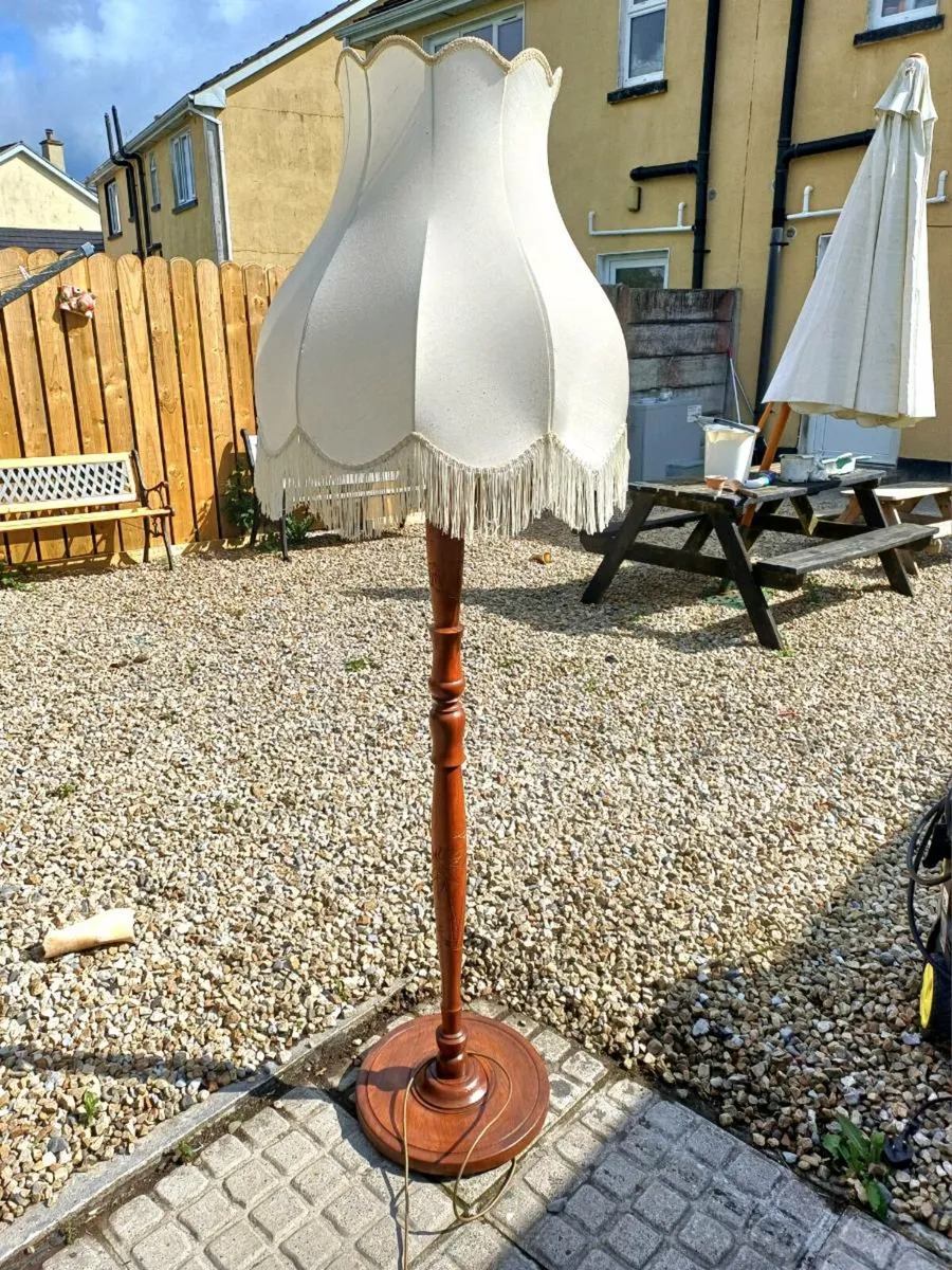 1950/60s Mahogany Floor Lamp - Image 1