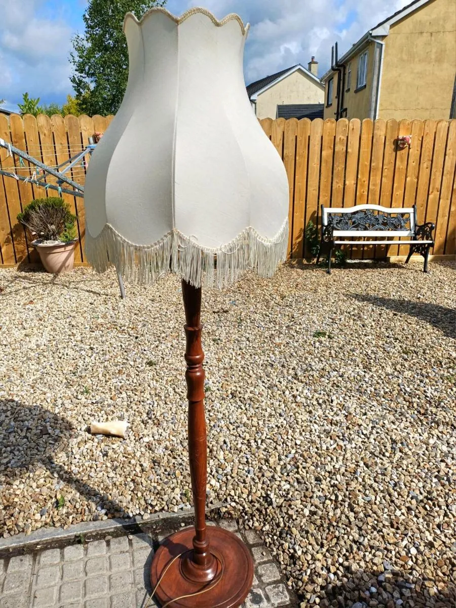 1950/60s Mahogany Floor Lamp - Image 2