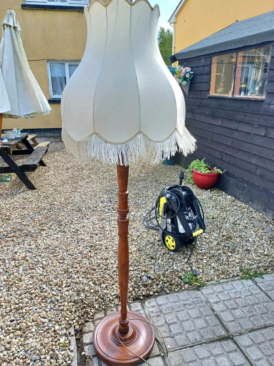 1950/60s Mahogany Floor Lamp - Image 3