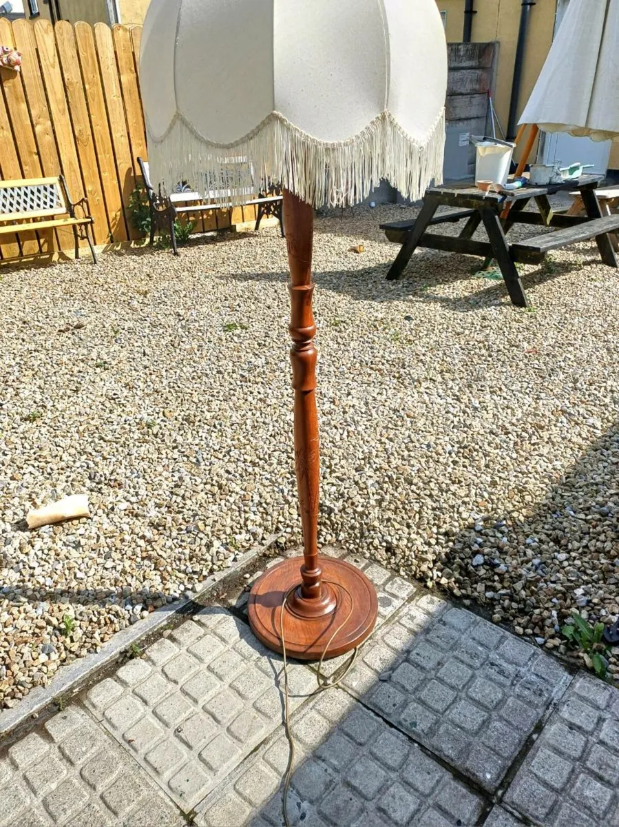 1950/60s Mahogany Floor Lamp - Image 4