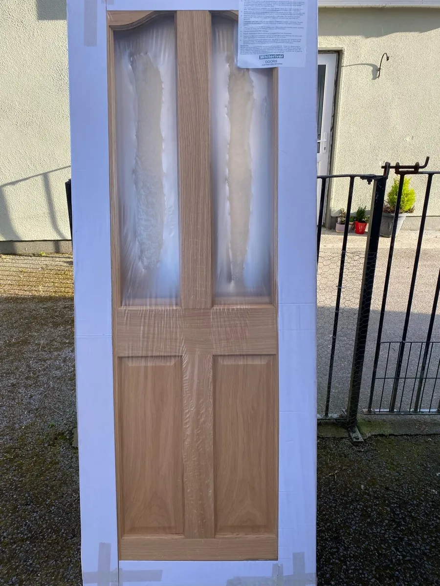 Solid oak doors in glazed new - Image 1