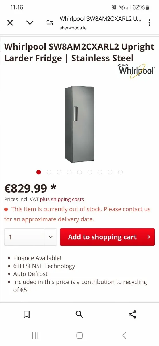 Whirlpool Fridge - Image 1
