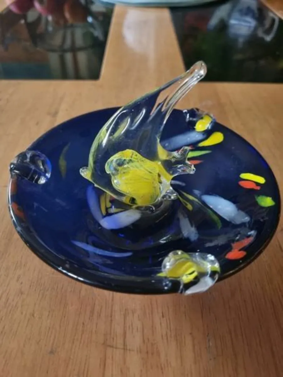 Murano glass fish ashtray - Image 2