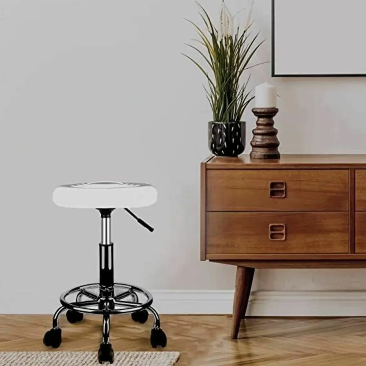 Ergonomic Swivel Rolling Work Stool - Image 4