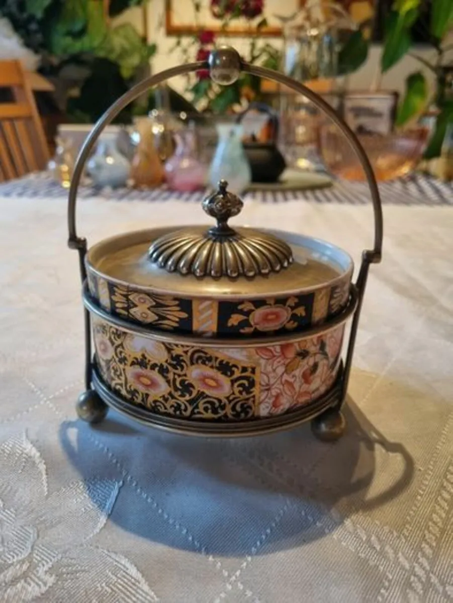Antique Imari Pattern Brownfield Derby Porcelain - Image 2