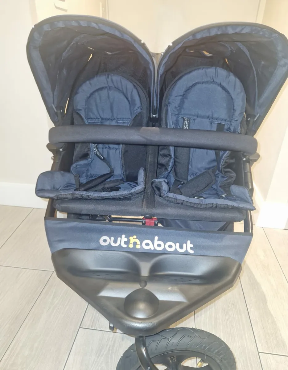 Out N About Double Stroller footmuffs shopping bas - Image 2