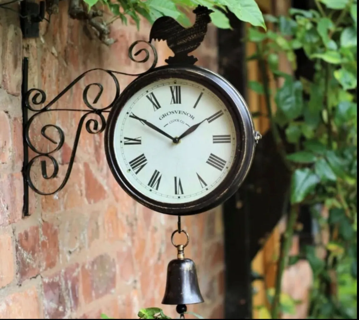 NEW Outdoor Garden Wall Clock Double Sided - Image 3