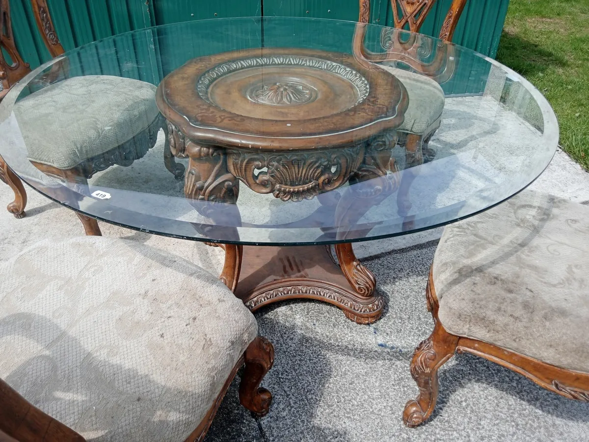 Vintage table and chairs - Image 3