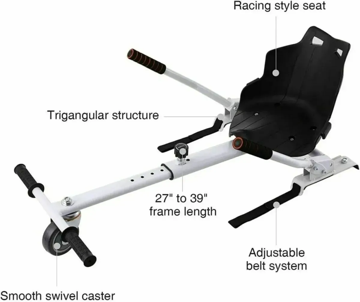 Hoverboard Kart Seat Adjustable  for Kids Adults - Image 4