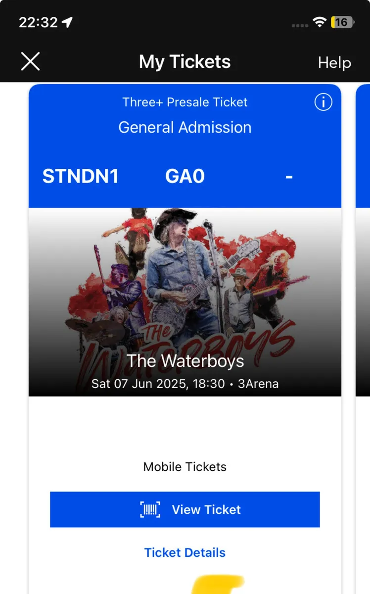 2 Waterboys tickets