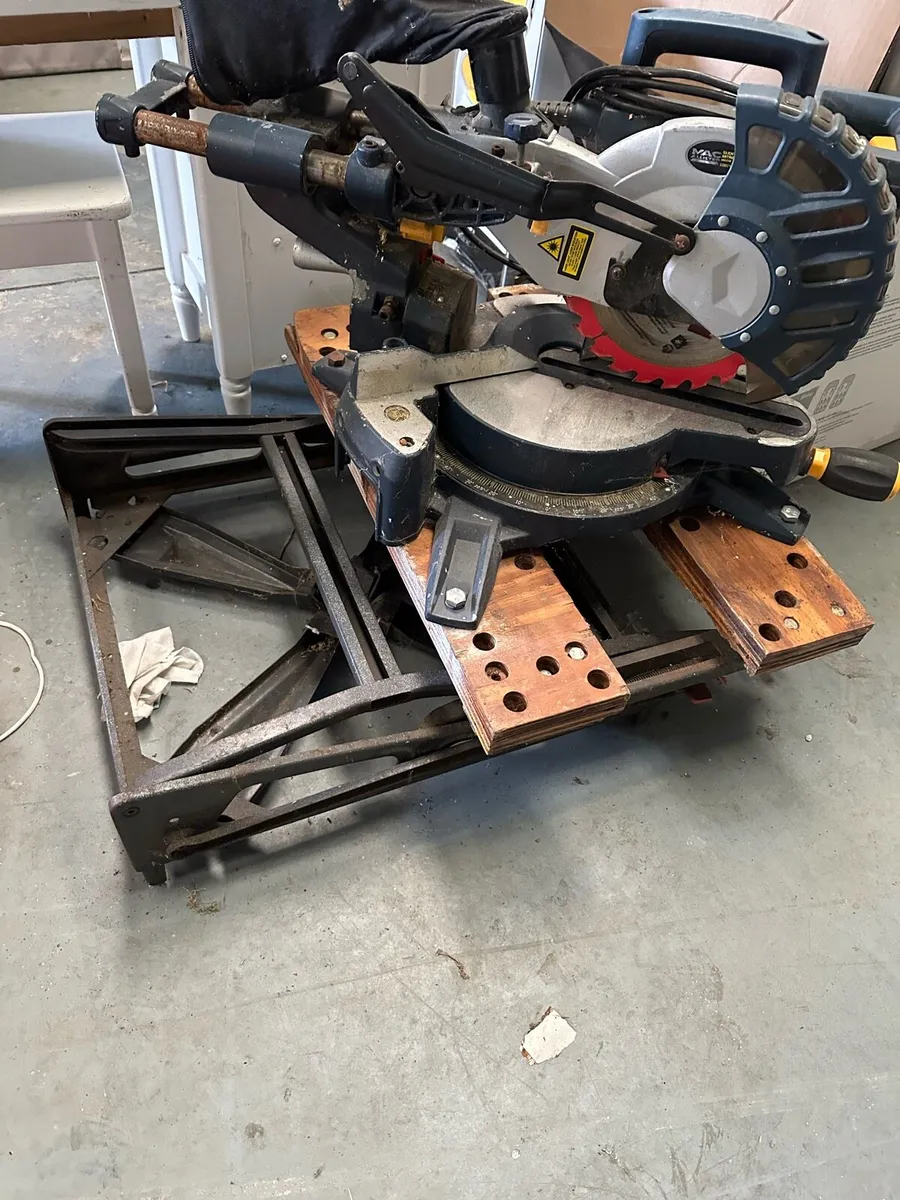 Mitre saw on stand