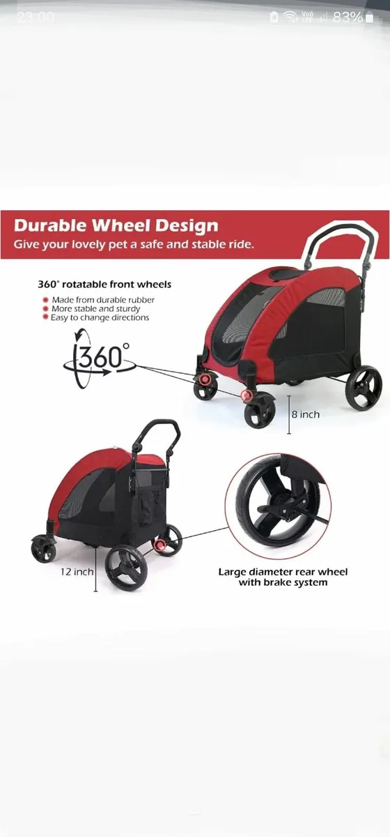 Dog/pet stroller - Image 3