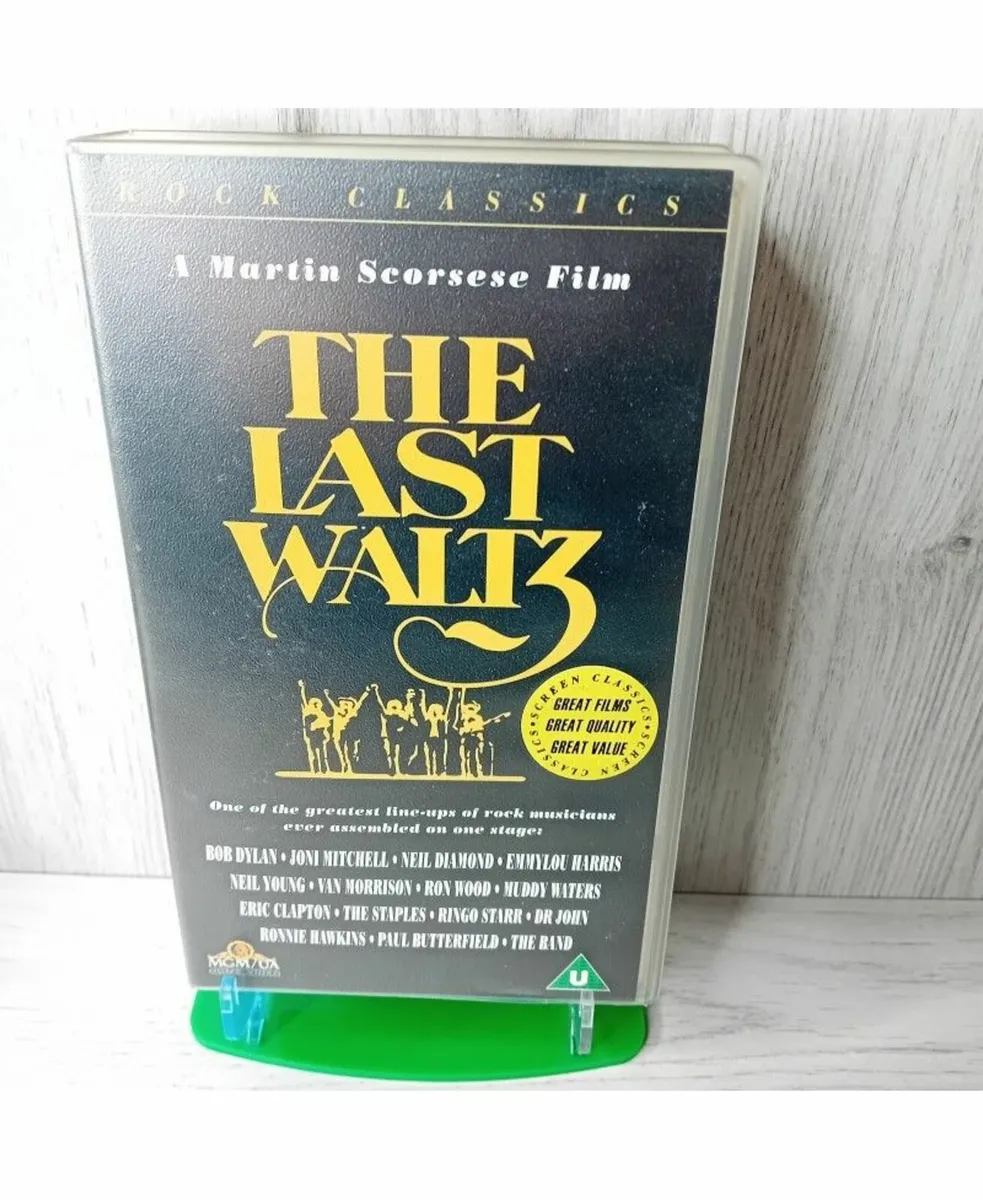 THE LAST WALTZ VHS TAPE - RARE RETRO MOVIE