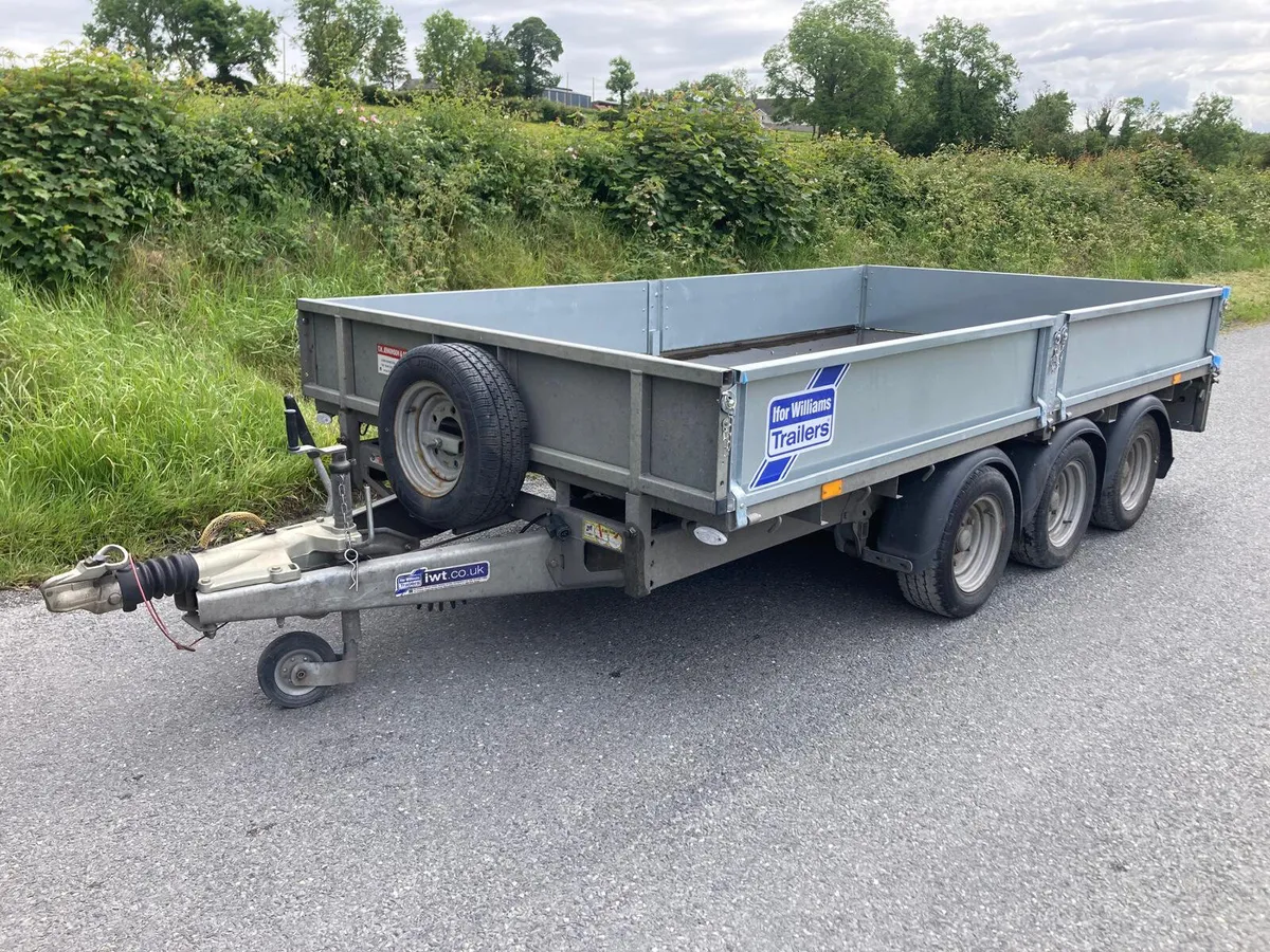 July 23 Ifor Williams LM126 12ft Dropside Trailer - Image 1