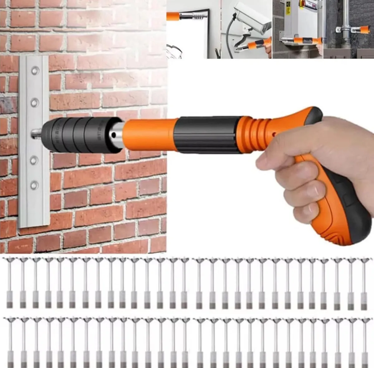 Mini Nail Gun Manual Air Nailer with 50 Nails NEW - Image 2