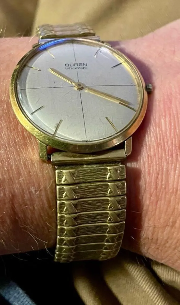 watch vintage beautiful rare Buren  intra-matic watch - Image 2