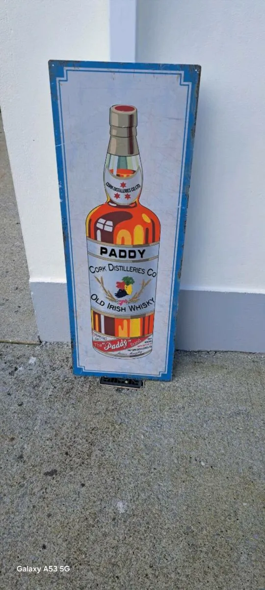 Large  paddy metal sign