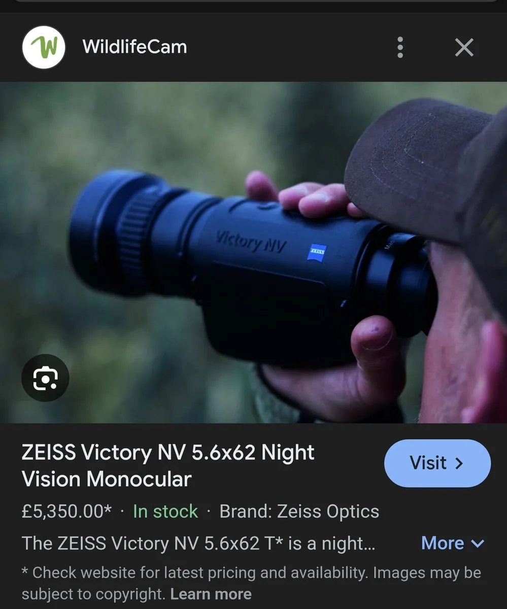 Zeiss Night vision hunting monocular scope