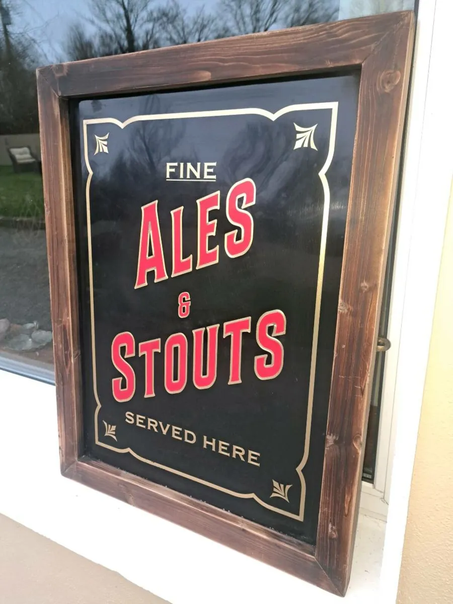 Large  ales and stout sign - Image 3