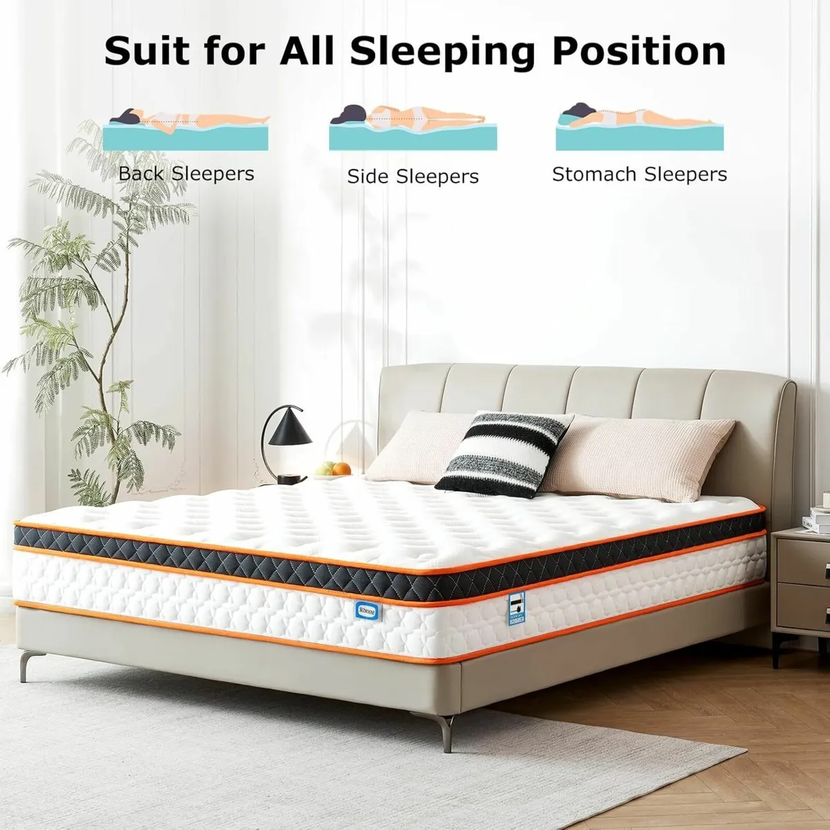 Single Mattress Memory Foam comfort 90x190x27cm - Image 2