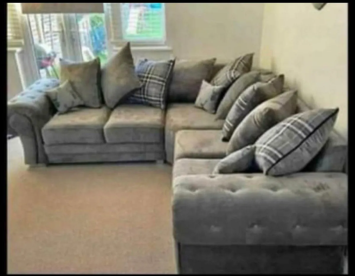 "Classic Verona Couch Corner -Mink " - Image 1