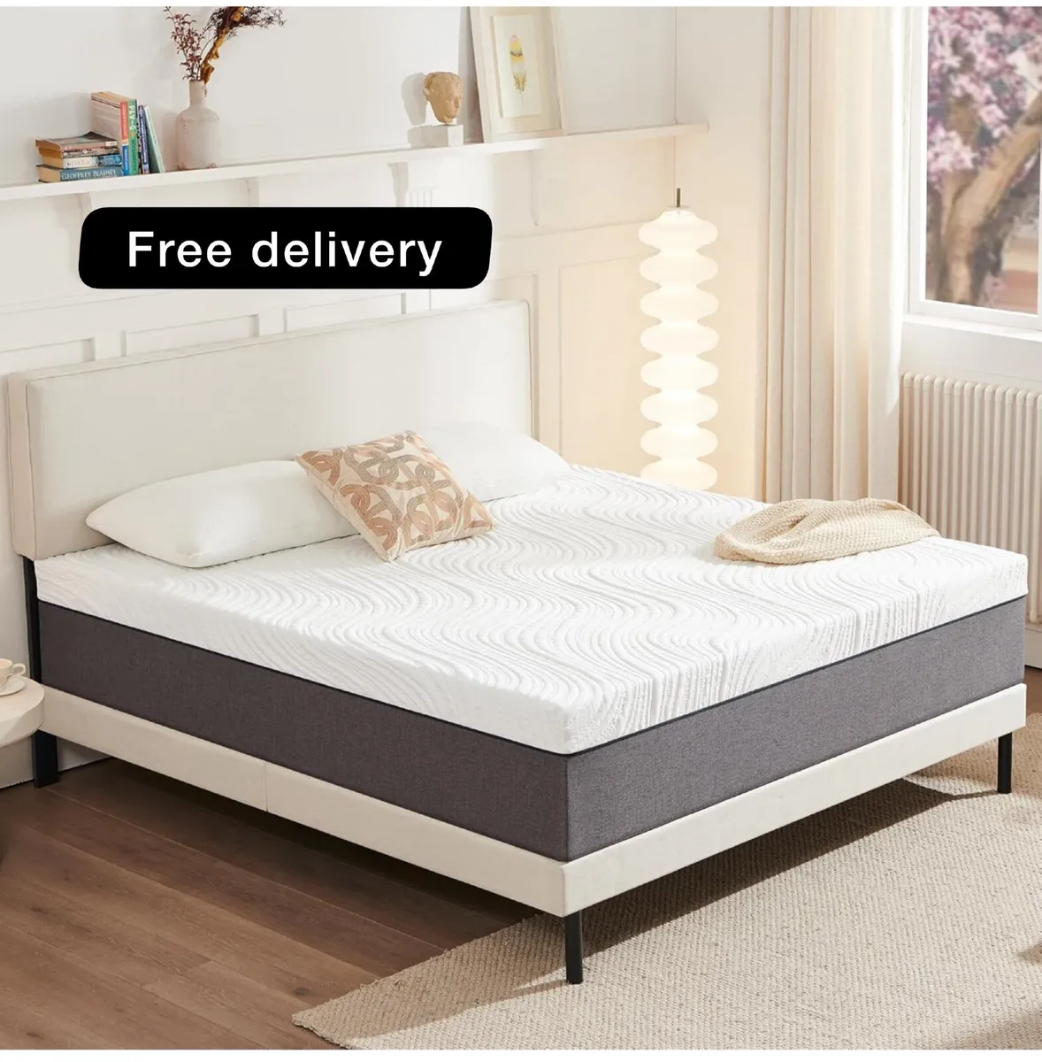 20cm Double Mattresses with Memory Foam and Anti-m - Image 1