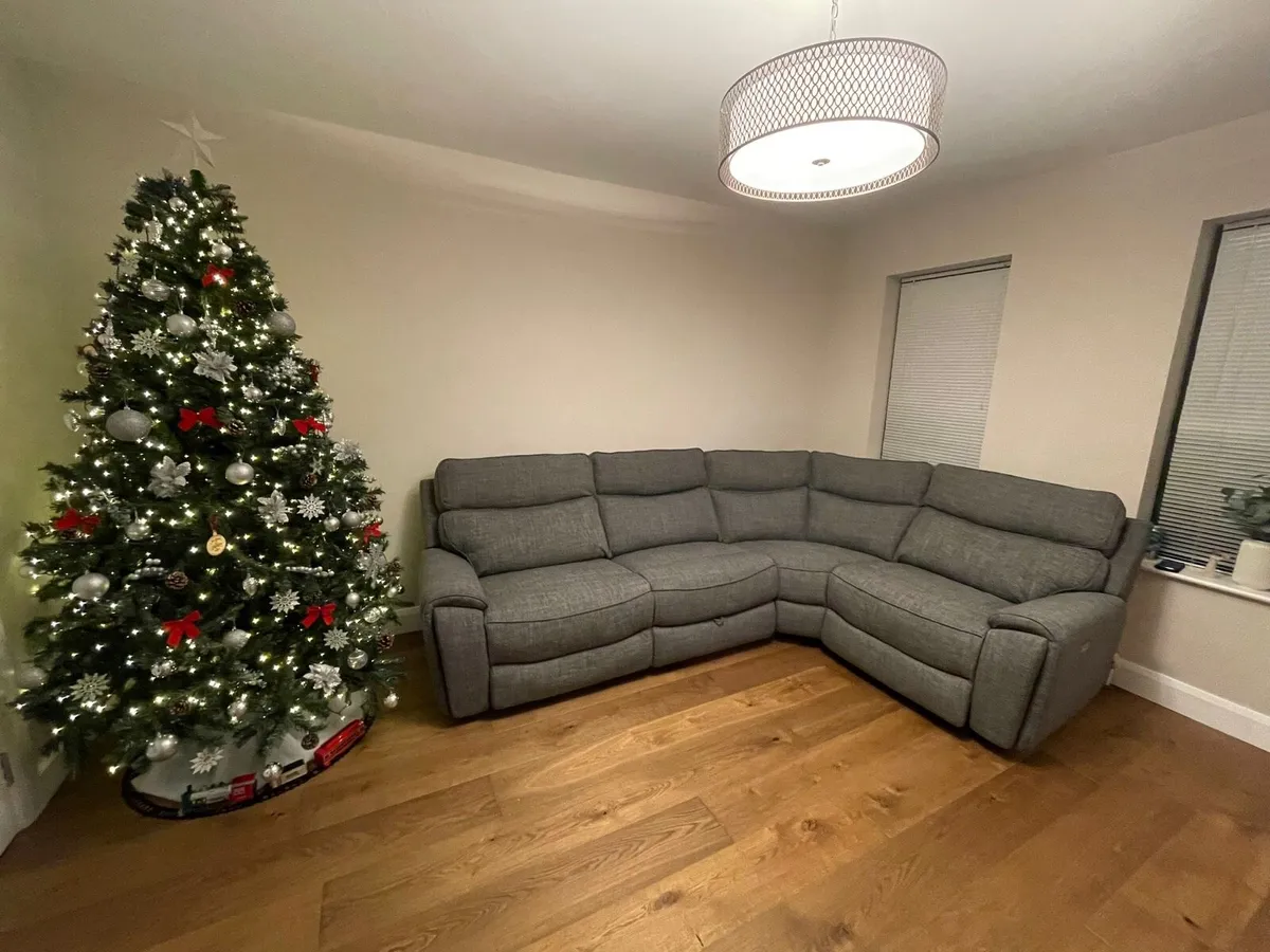 Grey Corner Sofa (Recliner) - Image 2