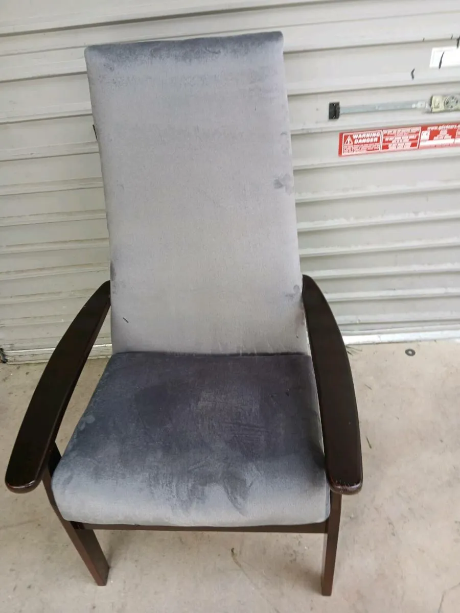 Fire side chear newleyreupholster - Image 1