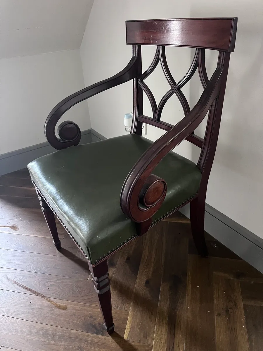 2 x Antique Arm Chairs - Image 1