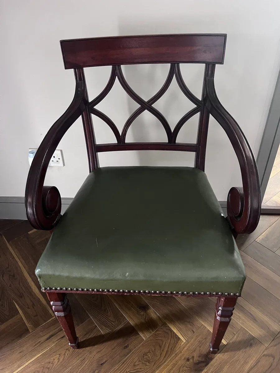 2 x Antique Arm Chairs - Image 2