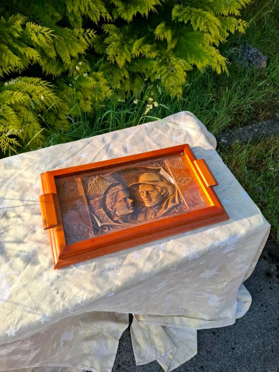 Lovely old tea tray postage possible
