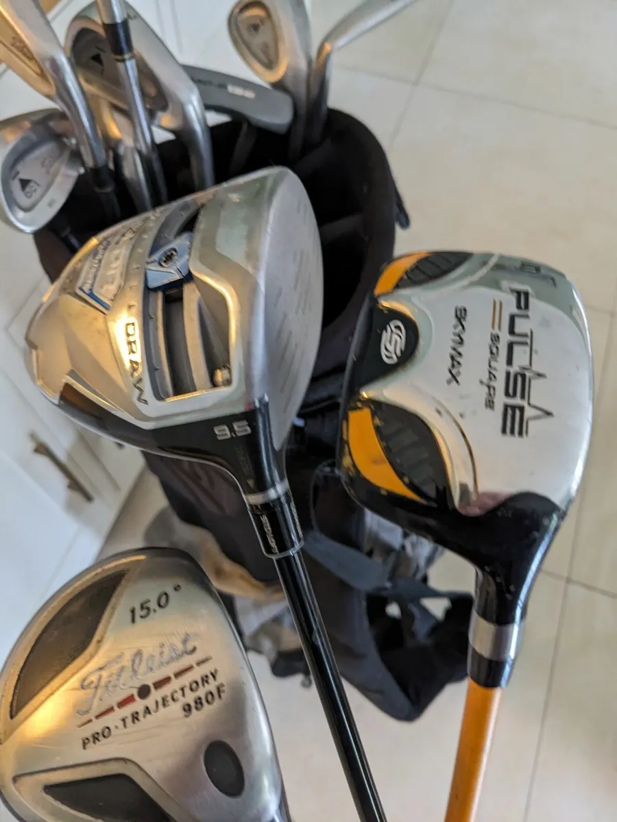 Titleist Irons, TM Driver,Woods & Bag - Image 4