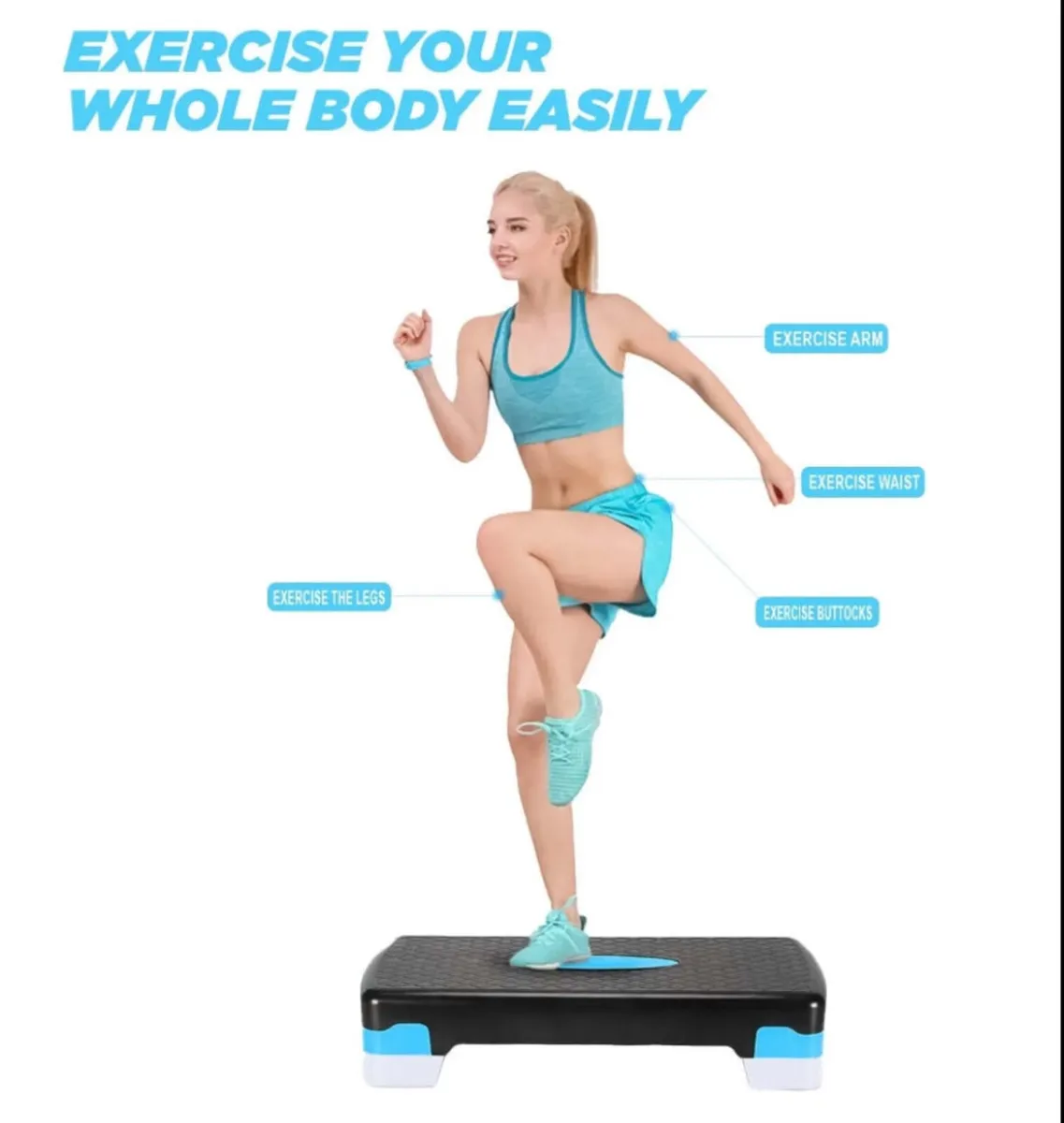 Yoga Gym Stepper & Mat Home Fitness NEW - Image 1