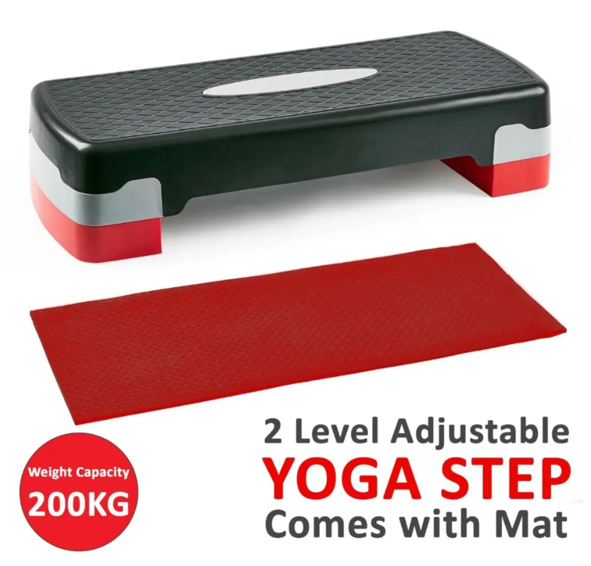 Yoga Gym Stepper & Mat Home Fitness NEW - Image 4
