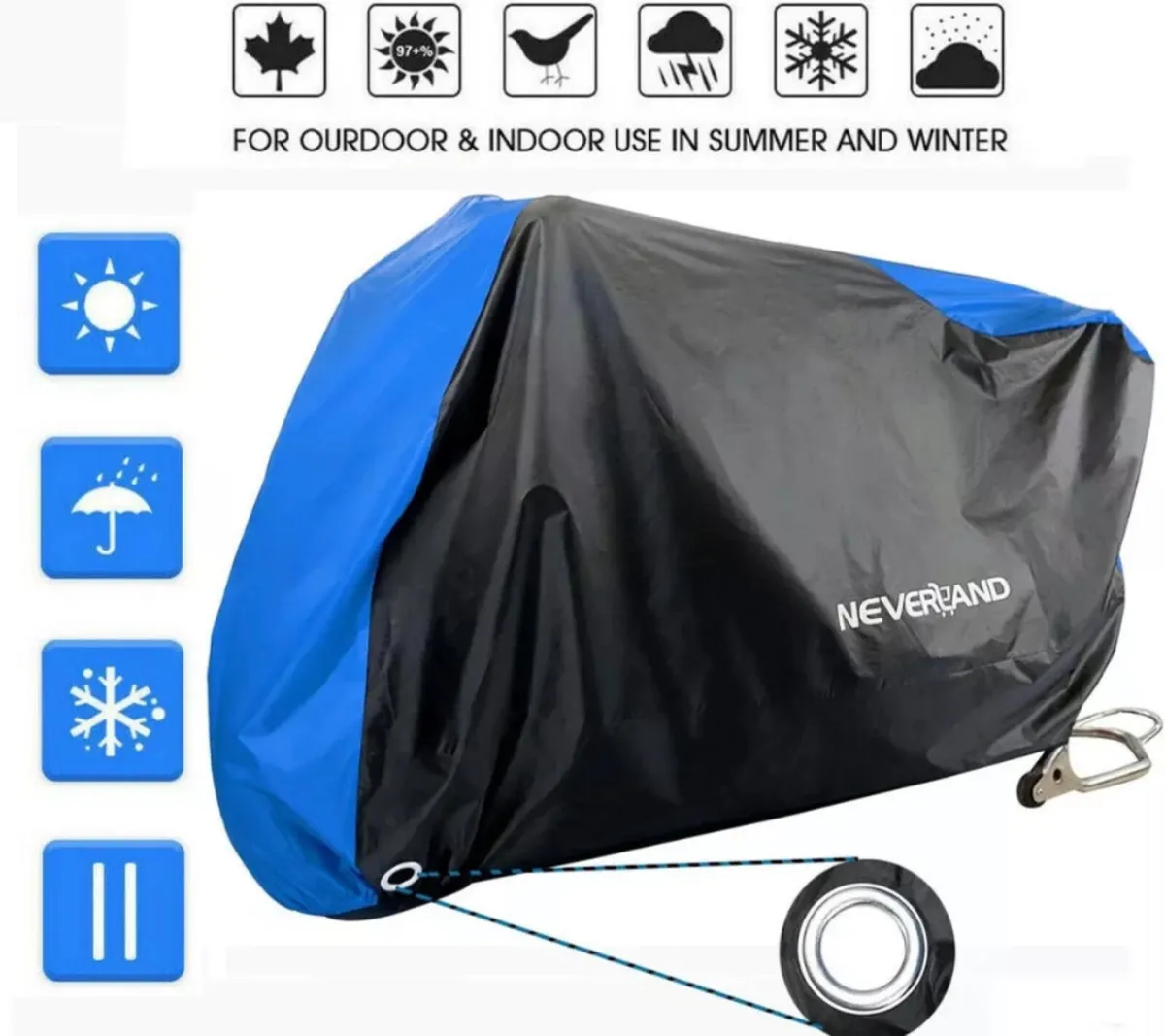 Motorcycle Motorbike Cover Waterproof All Sizes! - Image 2