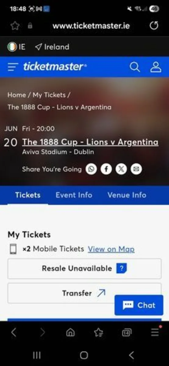 Lions rugby tickets - Image 1