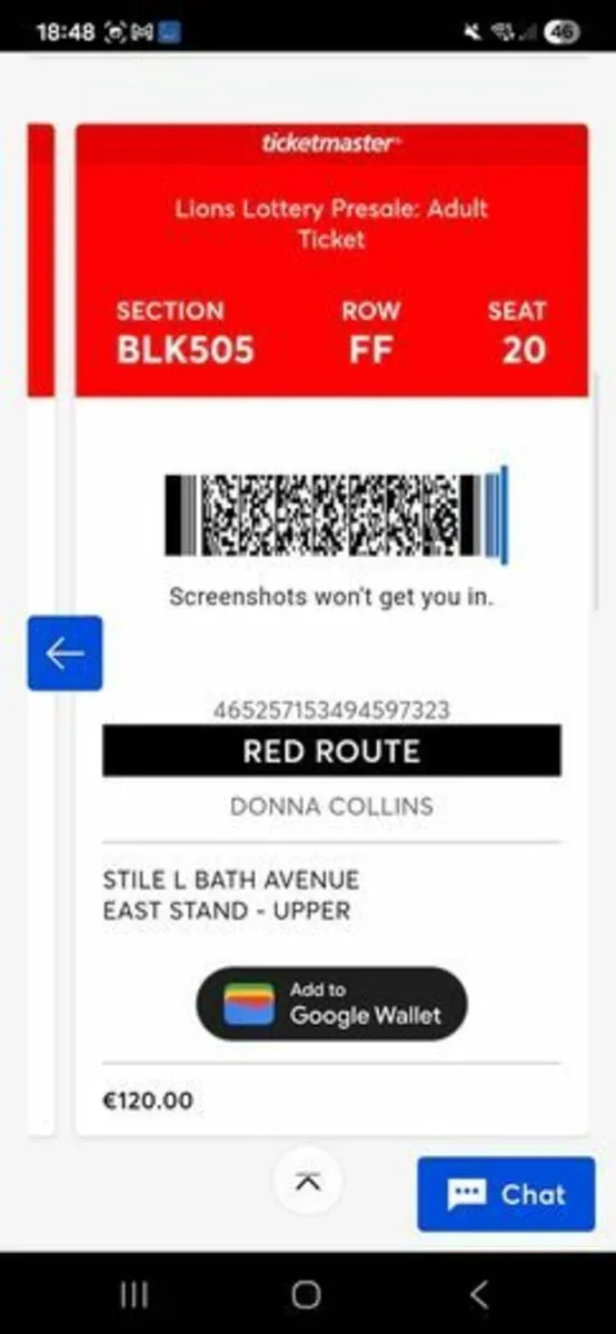 Lions rugby tickets - Image 3