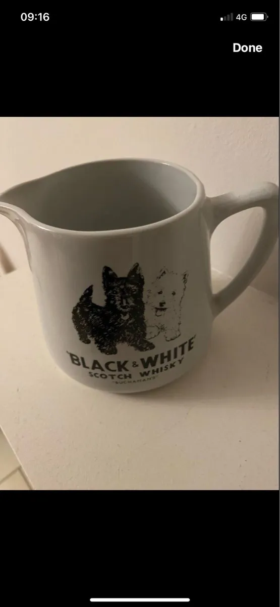 Rare Black & White Water Jug - Image 4